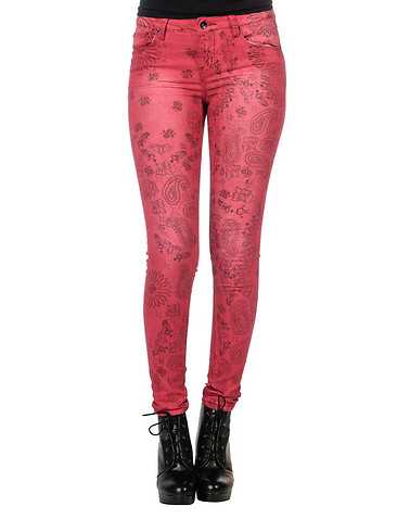 ESSENTIALS WOMENS Red Clothing / Jeans 5