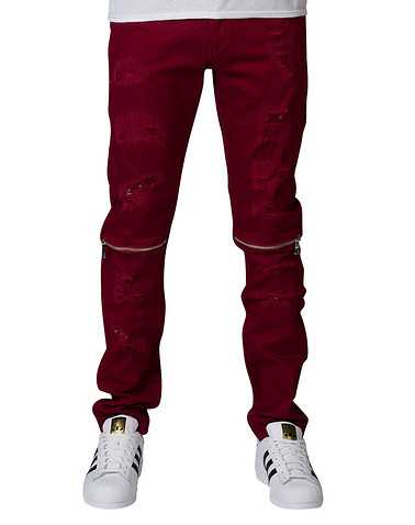 CRYSP MENS Burgundy Clothing / Jeans