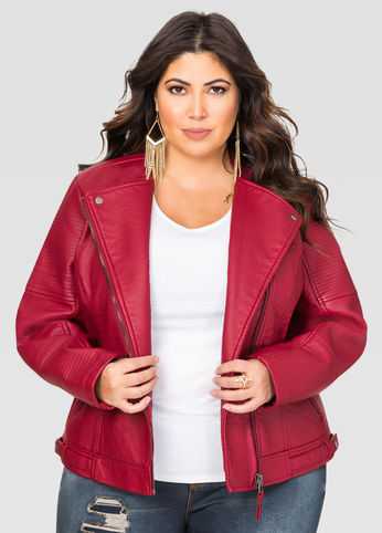 Heavy Trapunto Stitch Moto Jacket