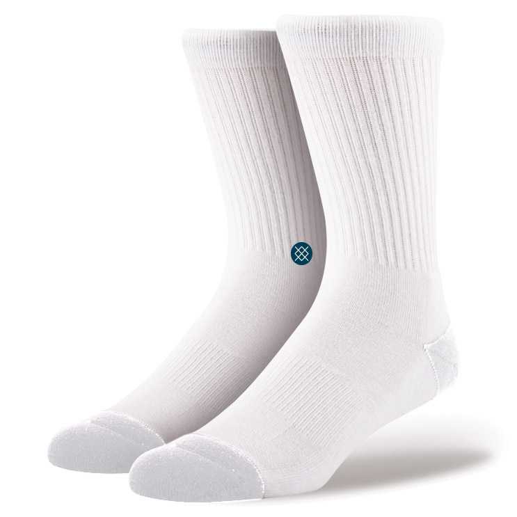 Stance ICON (White/Navy) Classic Crew Socks