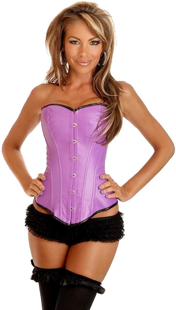 Purple Ravewear Faux Leather Corset
