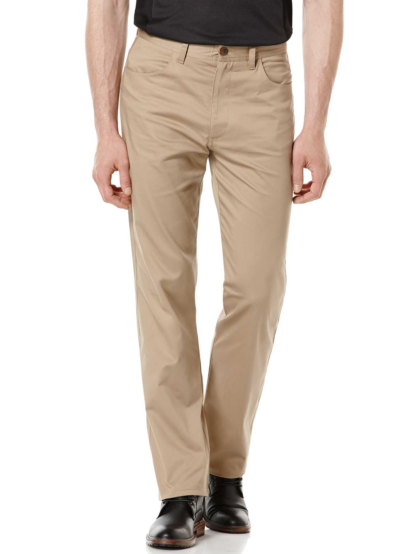 Perry Ellis Regular Fit Sateen Twill Pant