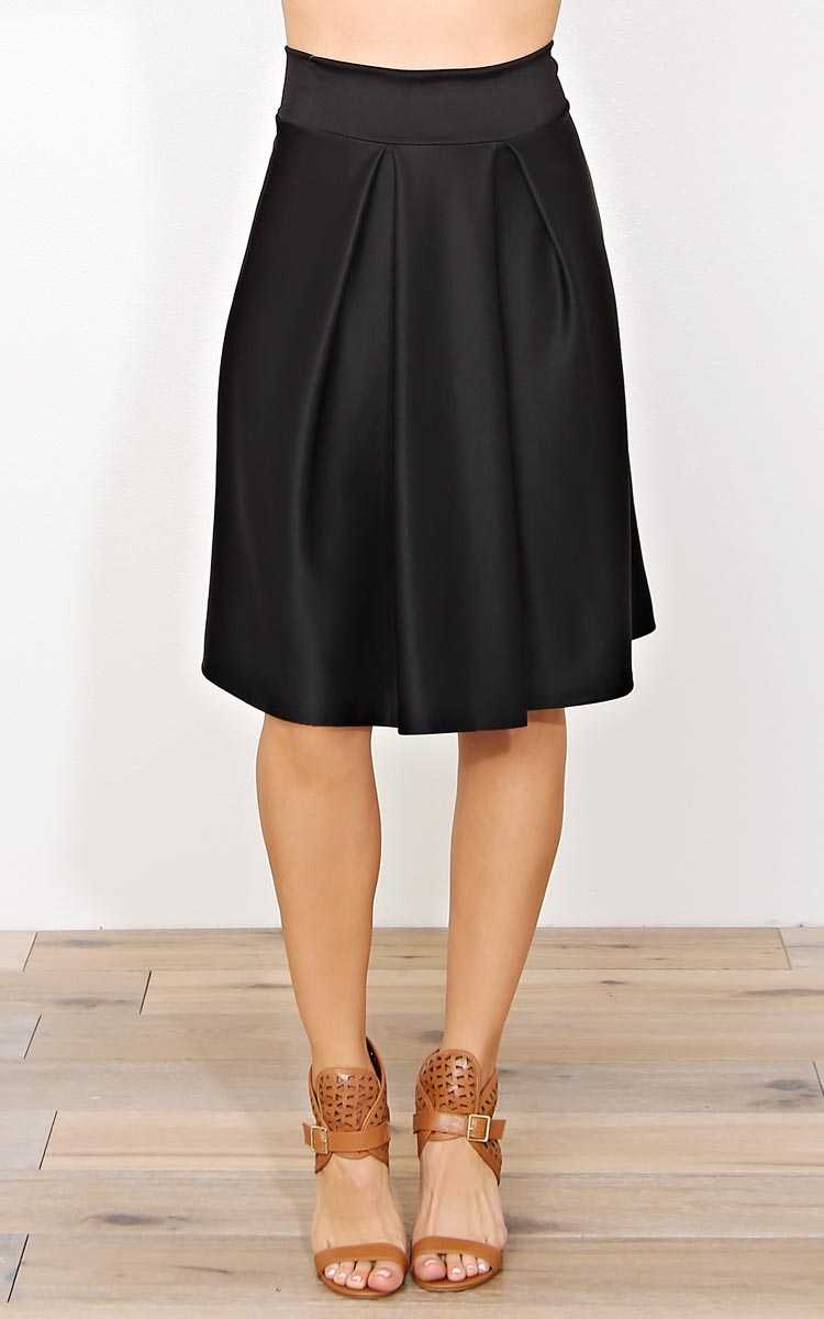 Black First Dance Knit Skirt - - Black in Size by Styles For Less
