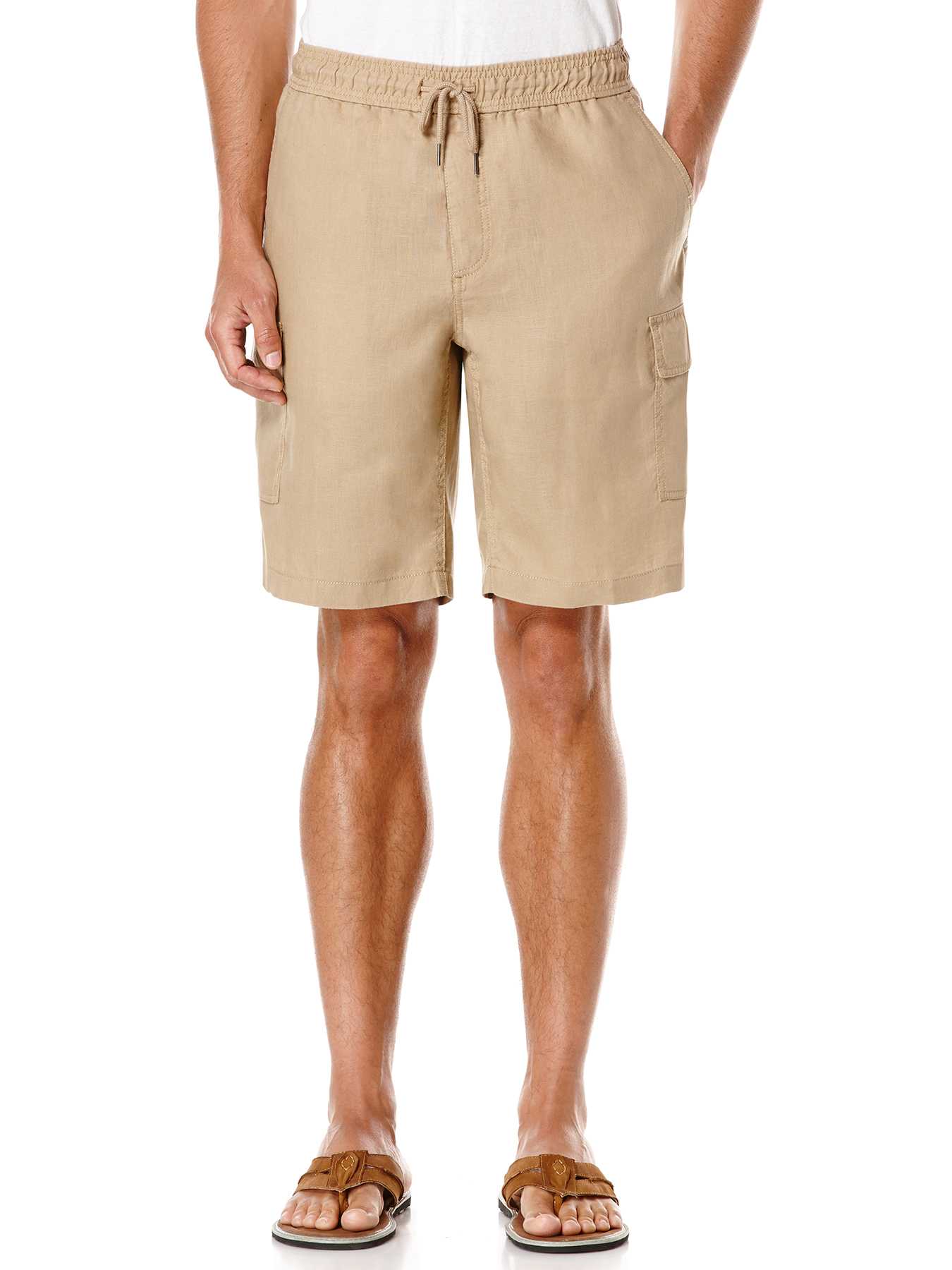 Cubavera 100% Linen Full Elastic Drawstring Short