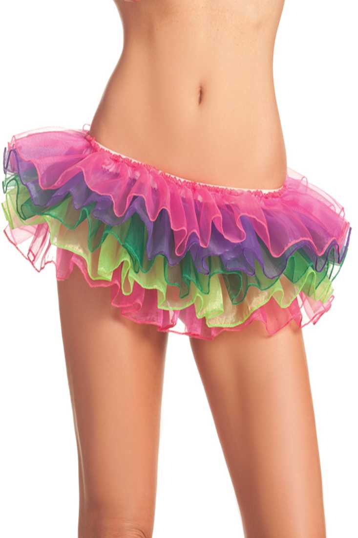 Rainbow Multi Layered Sexy Mini Petti Tutu