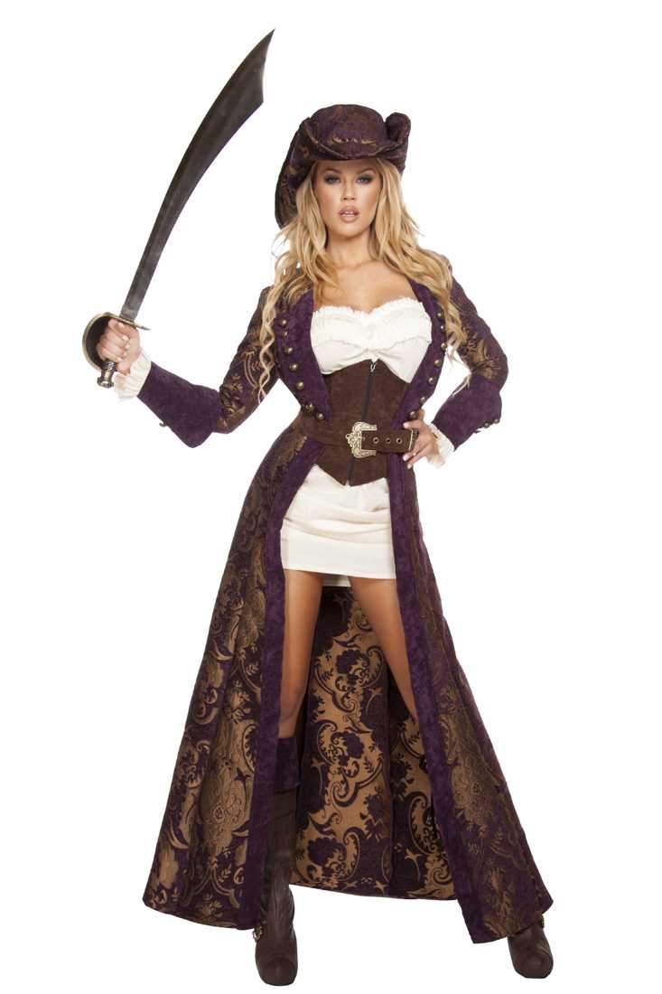 Sexy Decadent Pirate Diva 7 Piece Costume