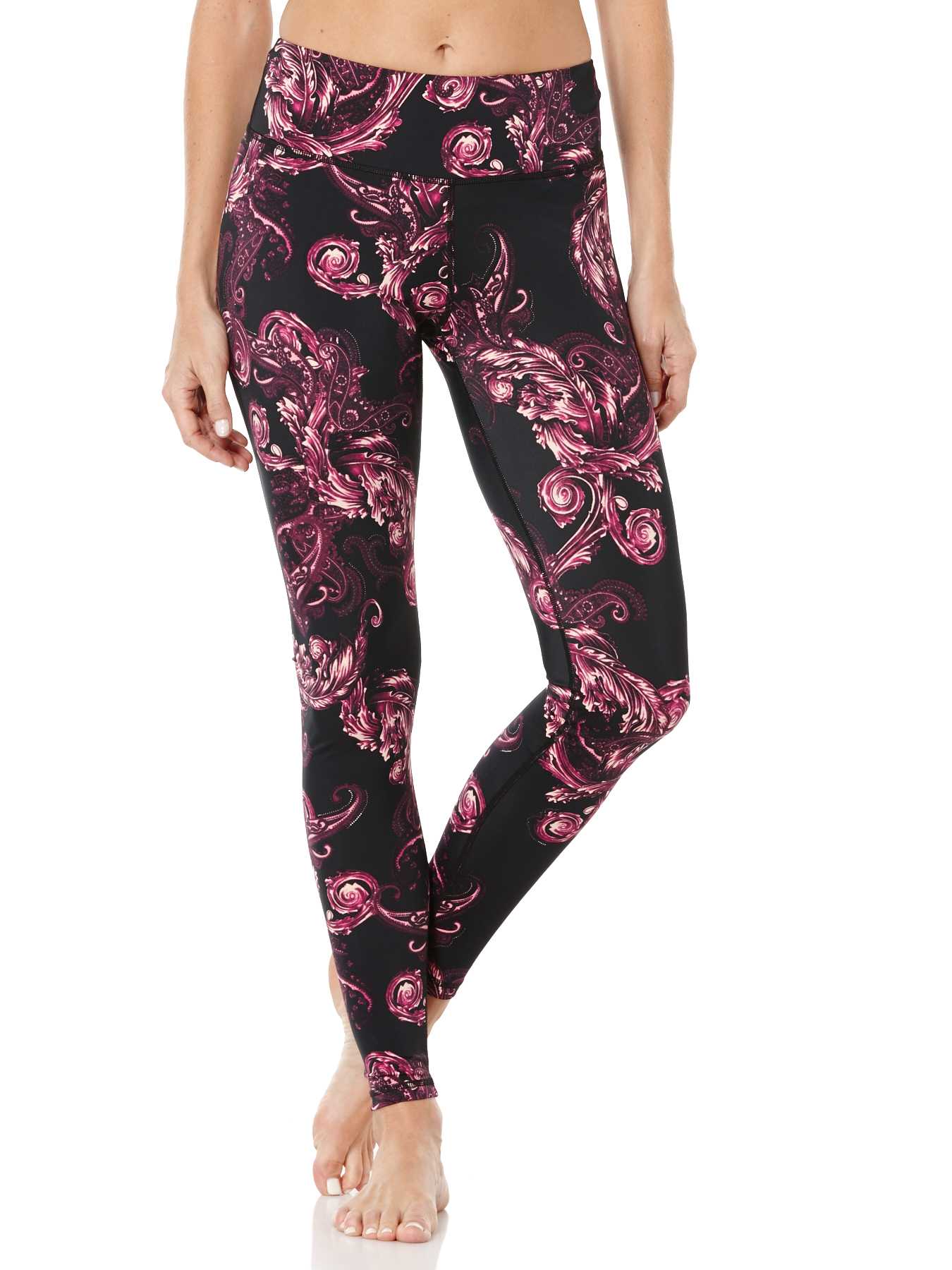 Peony Gilded Paisley Print Leggings