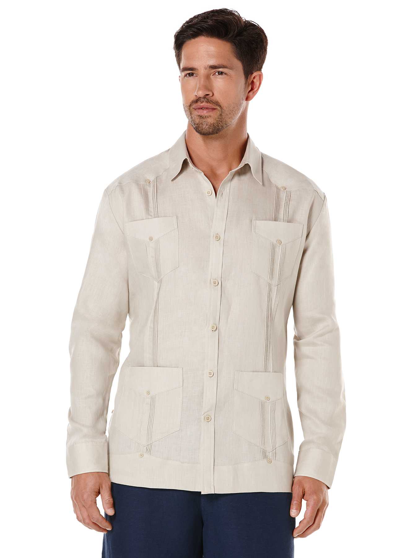 Cubavera 100% Linen Long Sleeve Classic Guayabera
