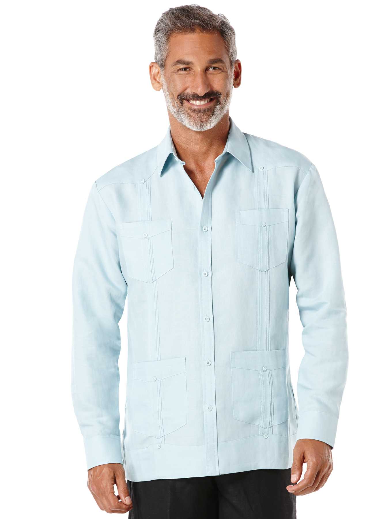 Cubavera Rayon Blend Long Sleeve Guayabera