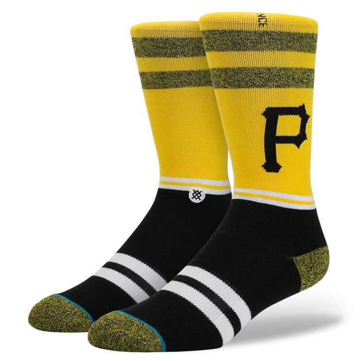 Stance Pirates YEL L MLB Diamond Socks