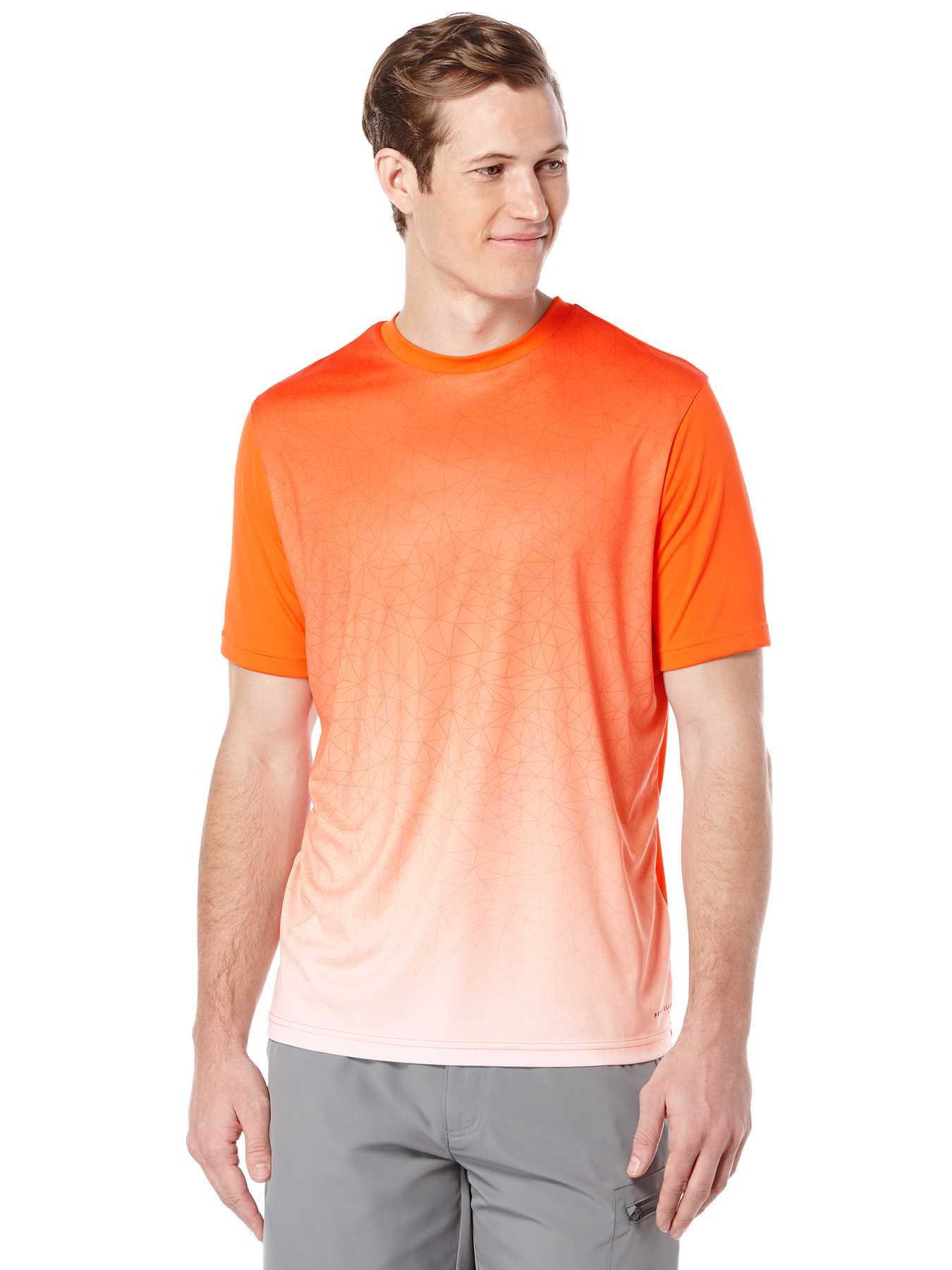 Perry Ellis Short Sleeve Athletic Front Panel Shirt