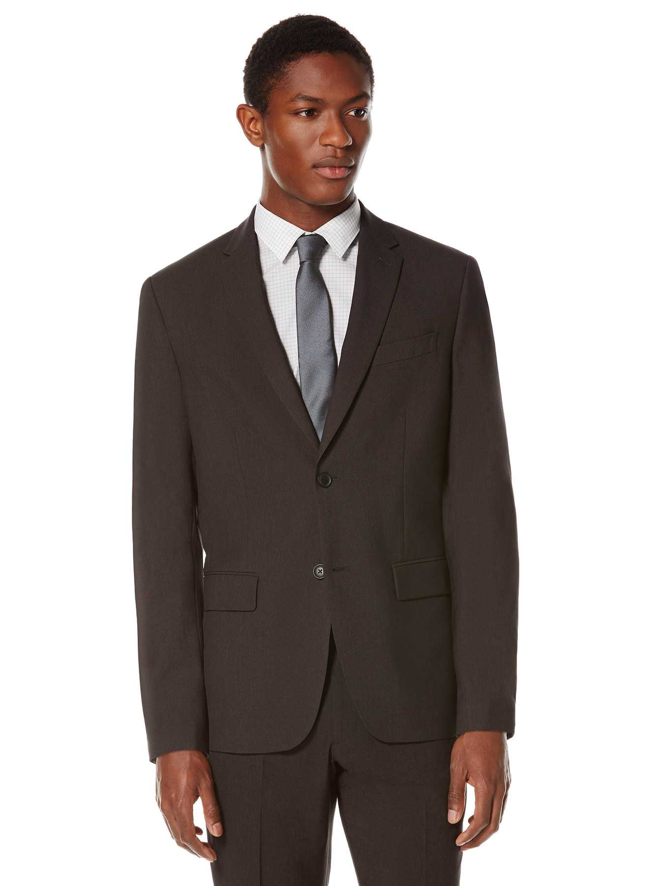 Perry Ellis Slim Fit Solid Texture Suit Jacket