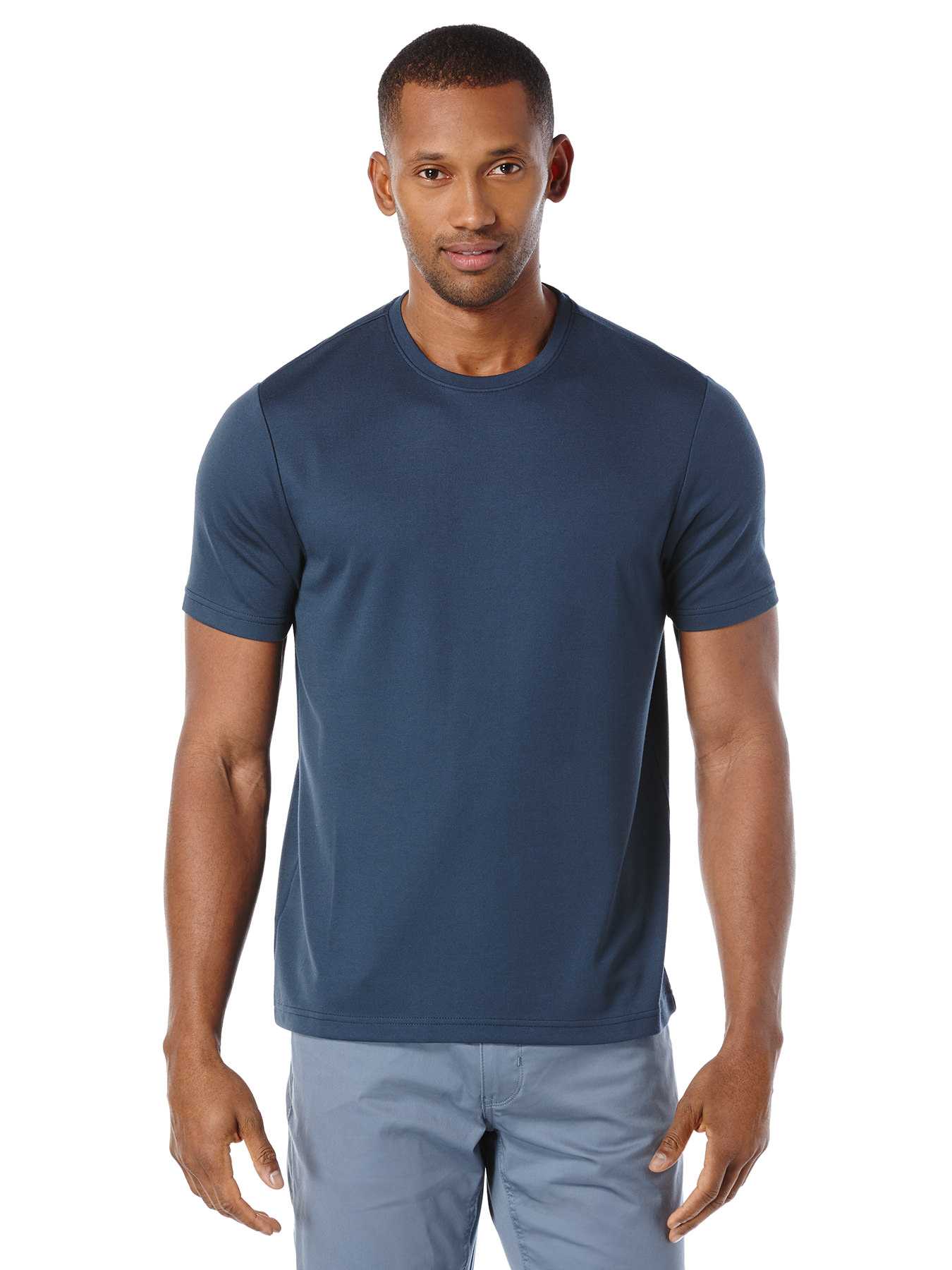 Perry Ellis Luxe Crew Knit Tee