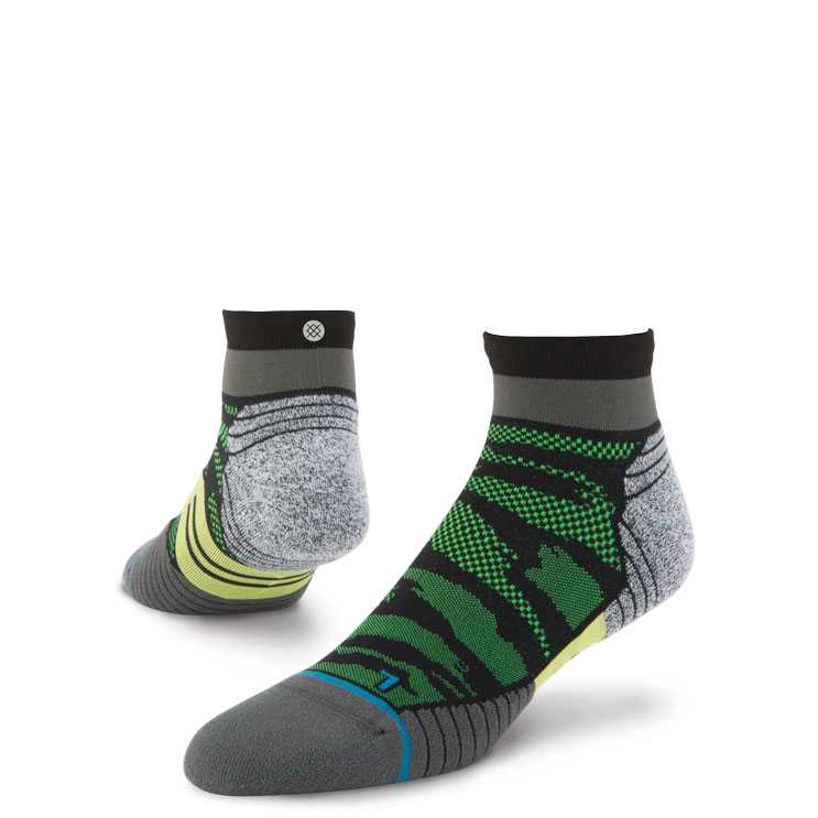 Stance Bandit QTR (Green) FUSION RUN Socks