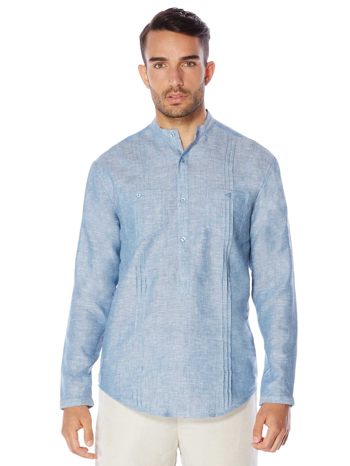 Cubavera Short Sleeve 2 Upper Pockets With Front Tucking