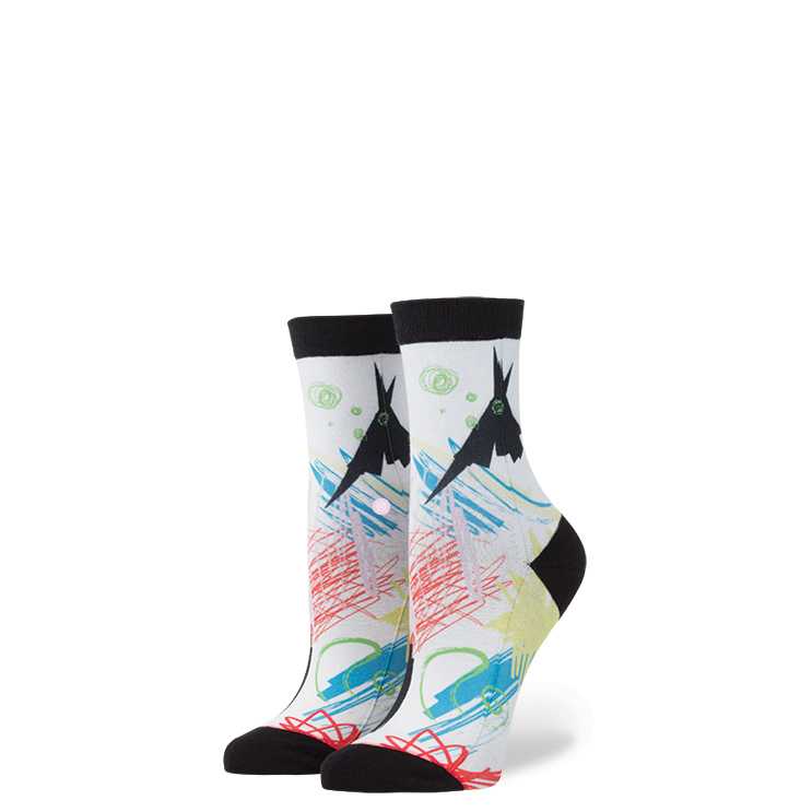 Stance Dr. Doodle Girls WHT L girls Socks