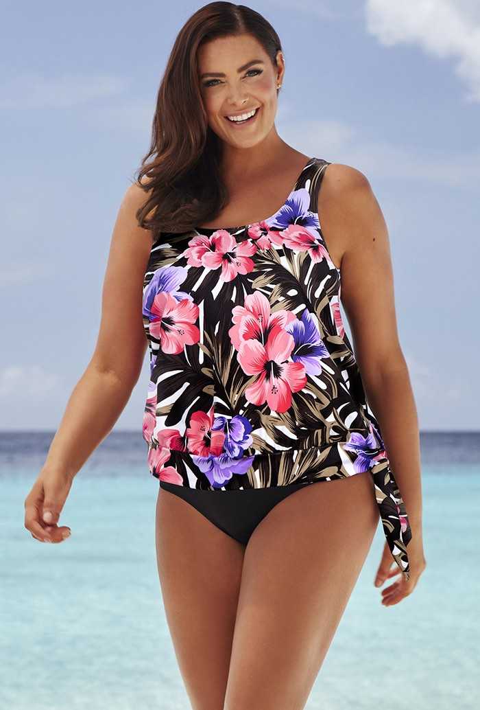 Hibiscus Blouson Tankini
