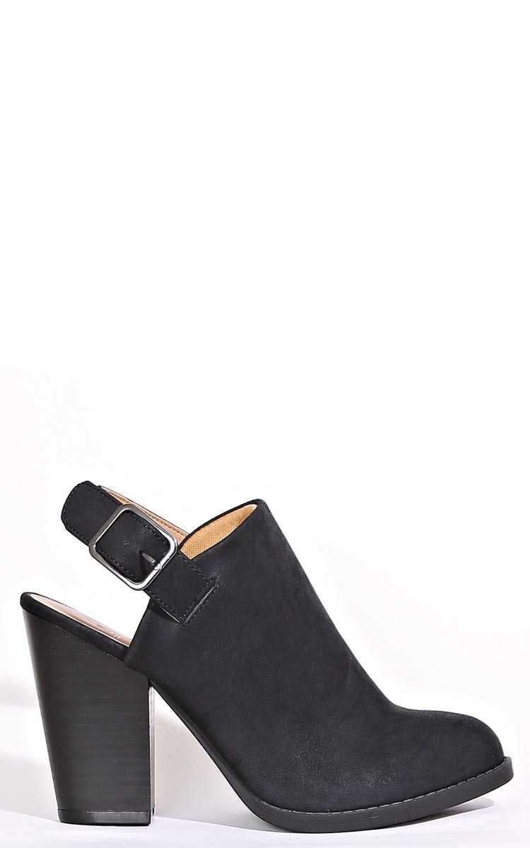 Josephine Slingback Booties - Black in Size by Styles For Less