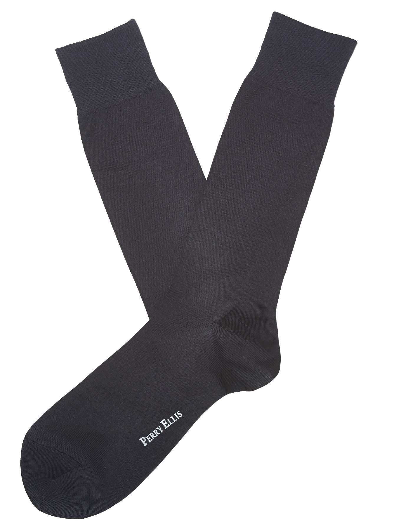 Perry Ellis Microfiber Luxury Flat Knit Sock