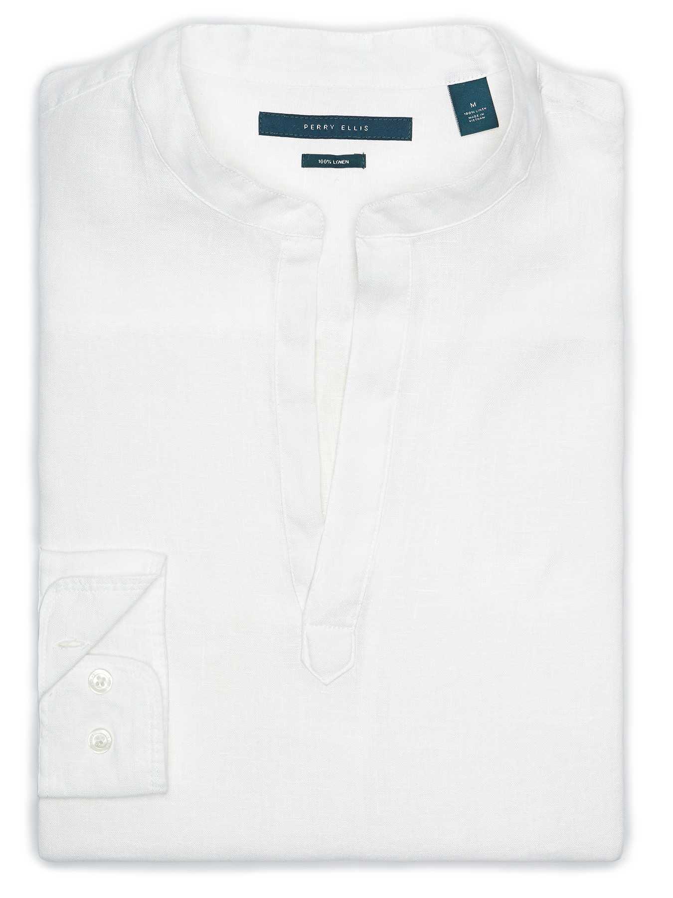 Perry Ellis Popover Linen Shirt