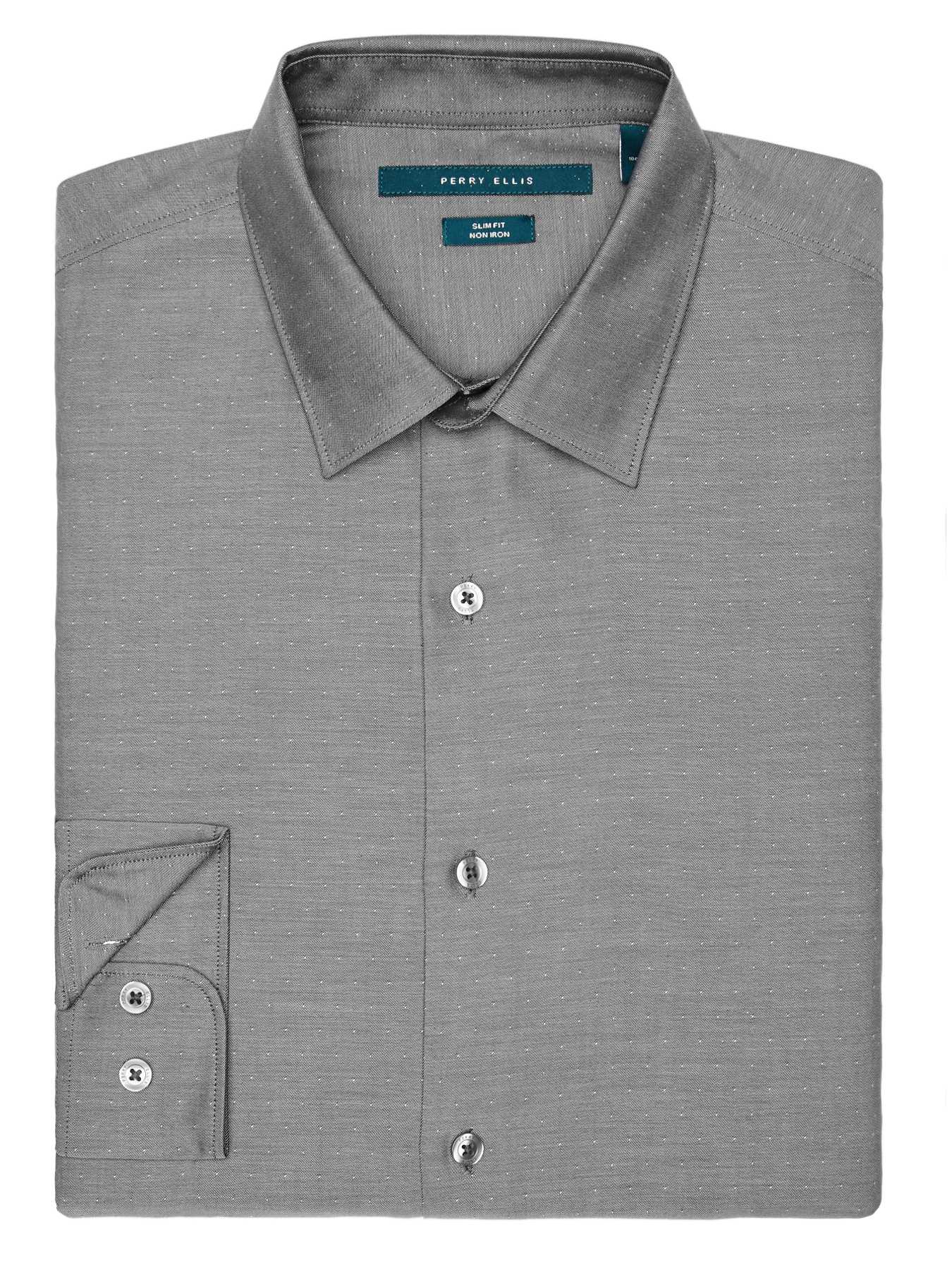Perry Ellis Non-Iron Slim Fit Iridescent Dot Shirt