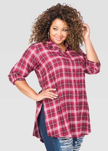 Red Plaid Tunic