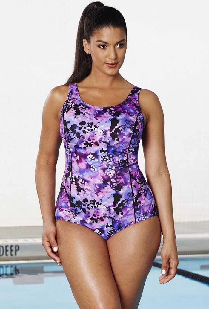 Chlorine Resistant Meadow Princess Seam Swimsuit