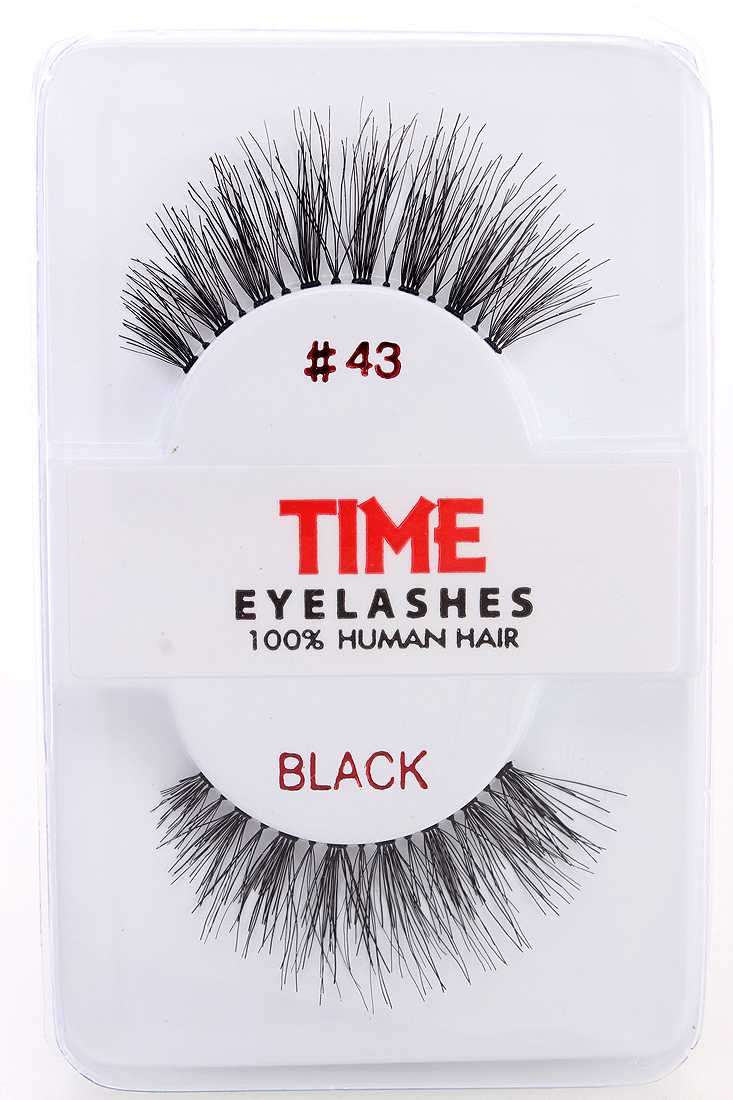 Black Human Hair Full Lengthening Glamour Eyelashes