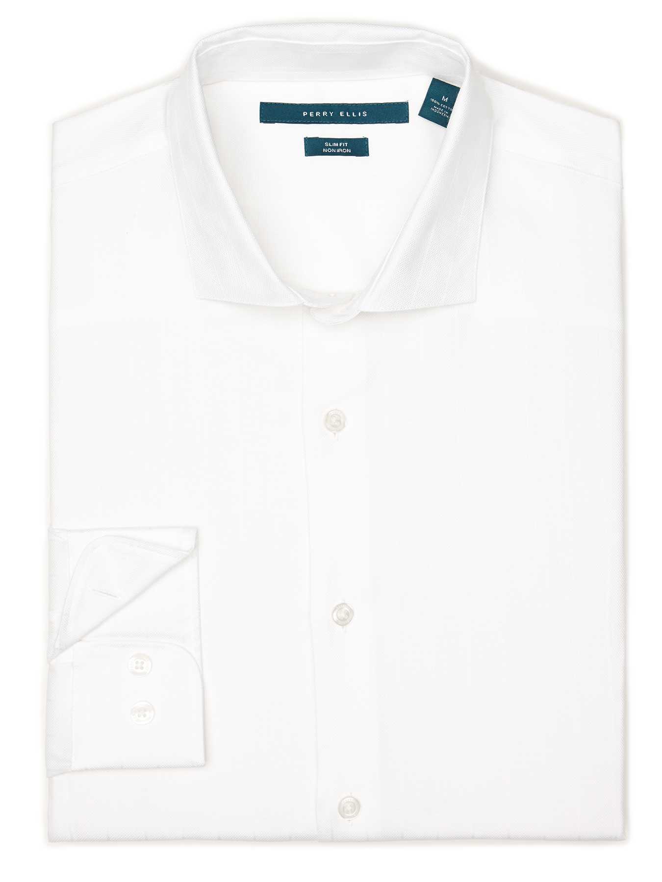 Perry Ellis Non-Iron Sateen Stripe Shirt