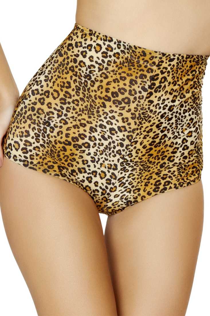 Leopsard High-Waisted Pinup Style Shorts