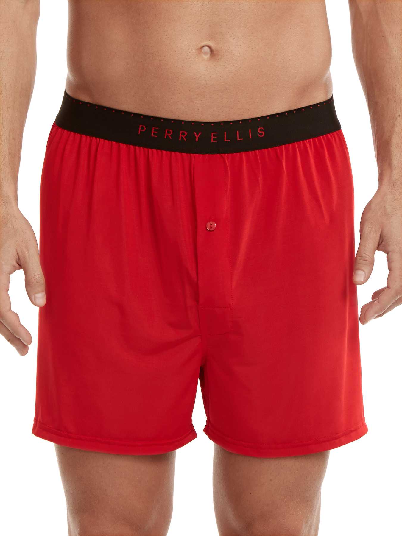 Perry Ellis Solid Luxe Boxer Short