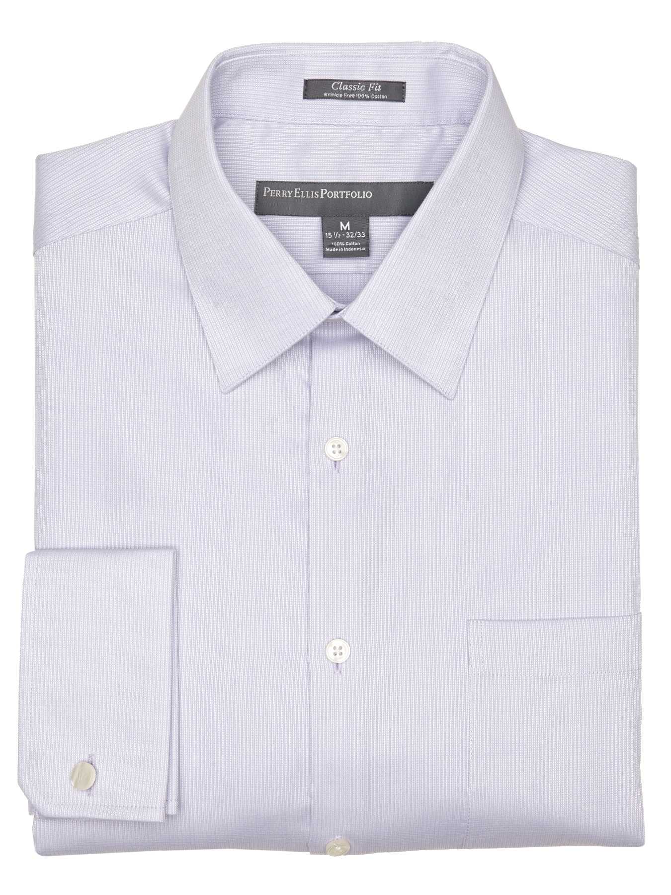 Perry Ellis Classic Fit Beaded Stripe Portfolio Dress Shirt