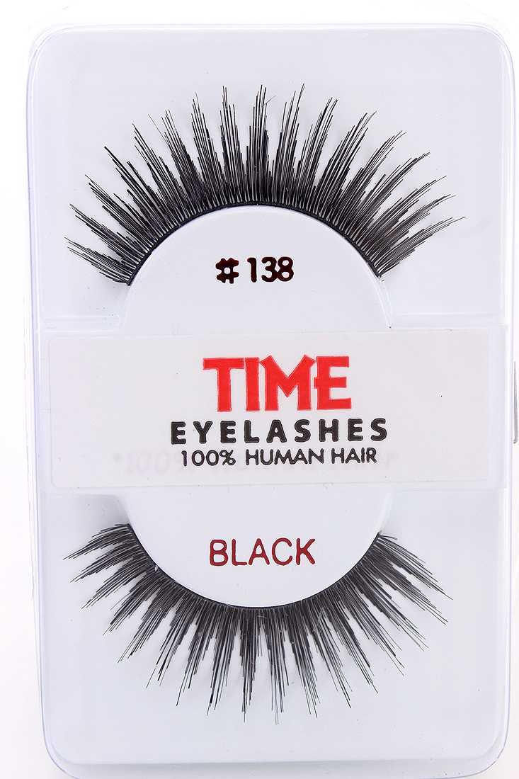 Black Full Lengthening Glamour Human Hair Eyelashes