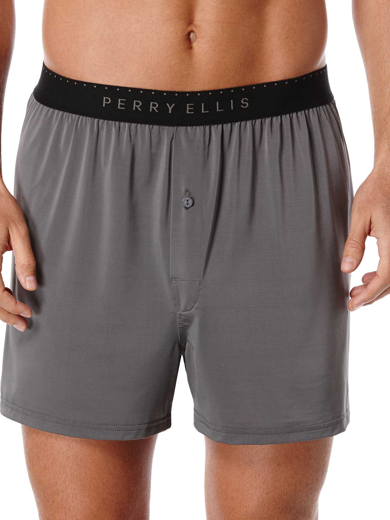 Perry Ellis Solid Luxe Boxer Short