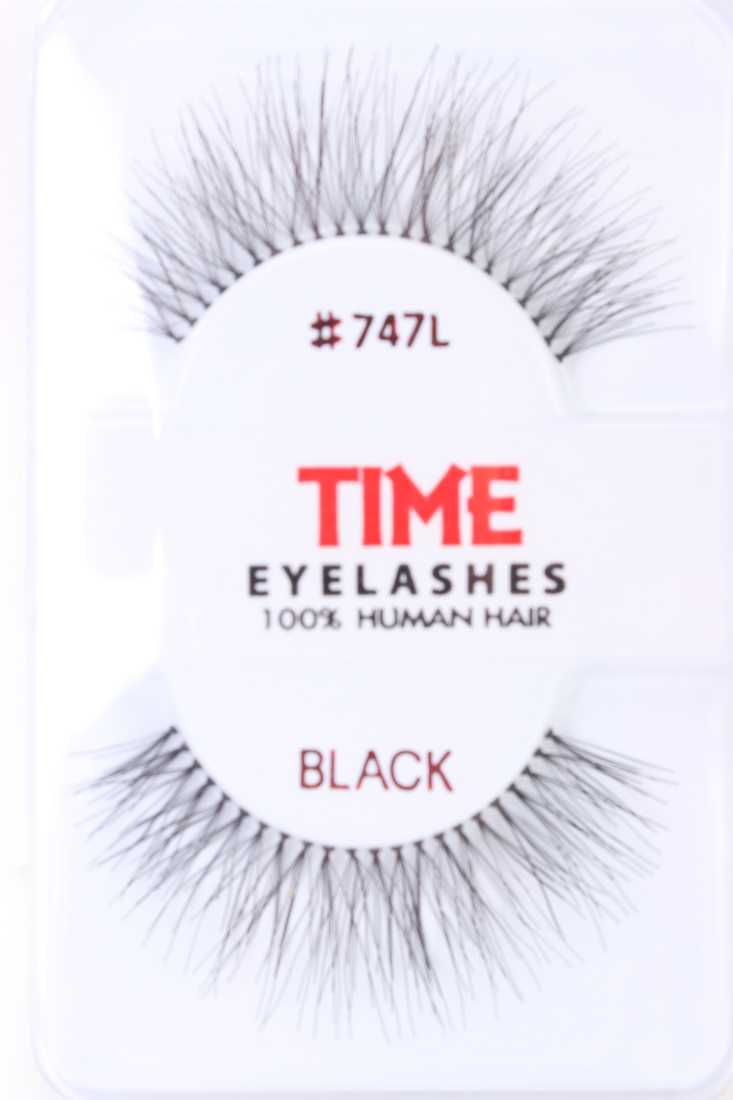 Black Full Length Extending Human Hair Eyelashes