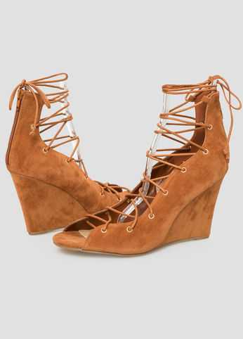 Lace-Up Wedge - Wide Width