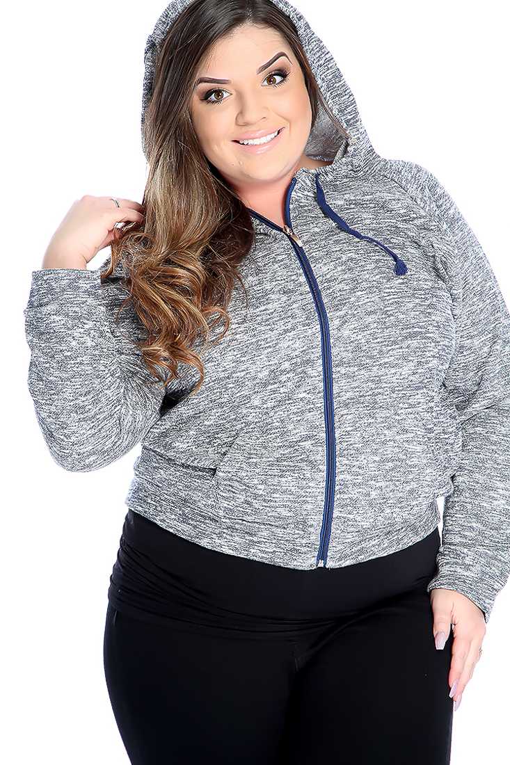 Casual Navy Plus Size Burnout Print Long Sleeve Sweater