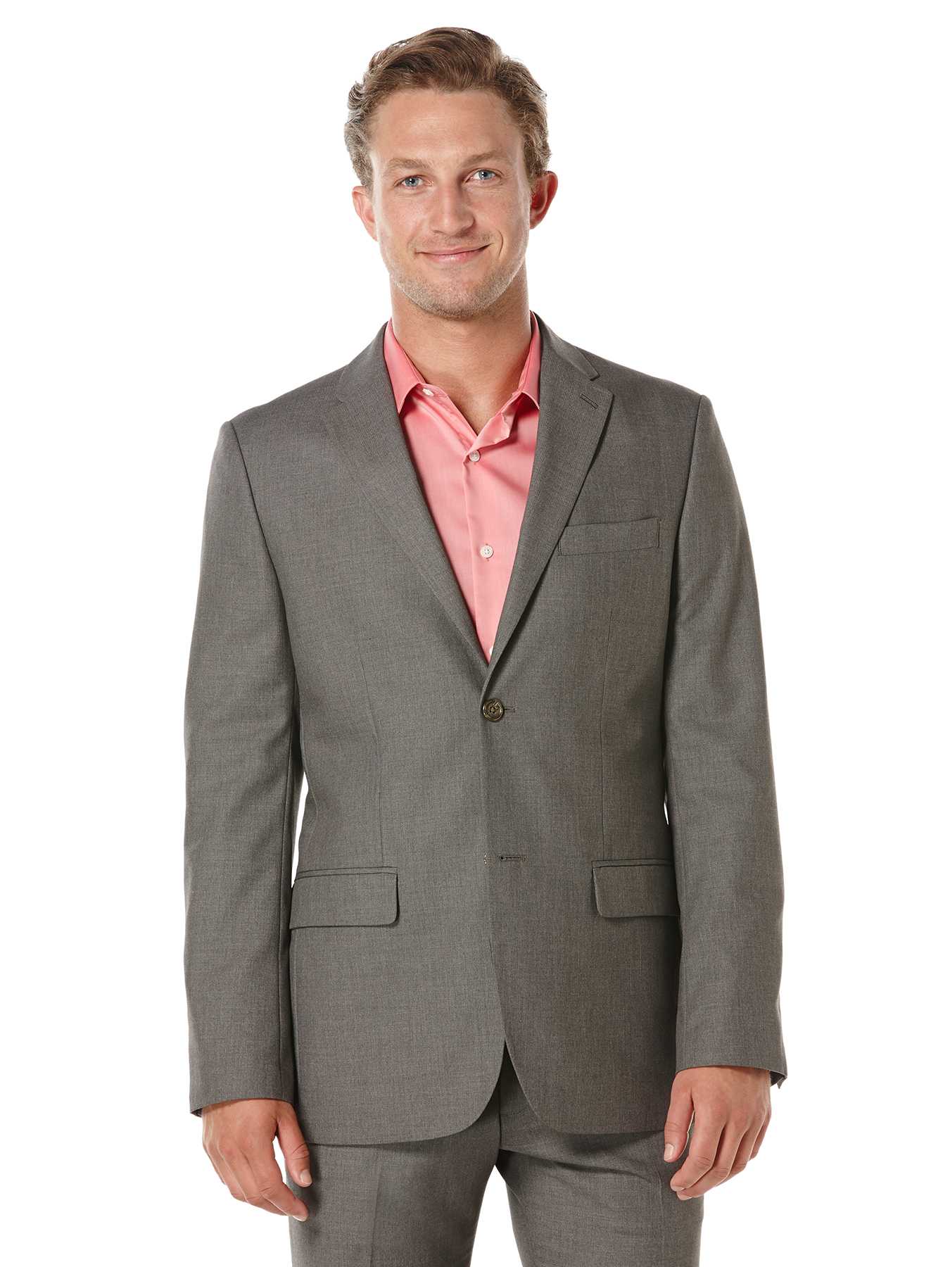 Perry Ellis Modern Fit Corded Solid Suit Jacket