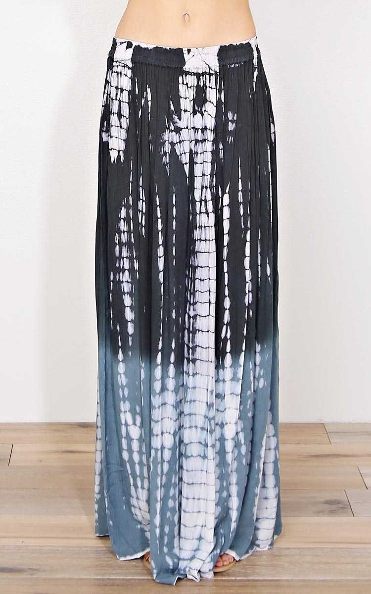 Gypsy Soul Woven Maxi Skirt - - Charcoal Combo in Size by Styles For Less