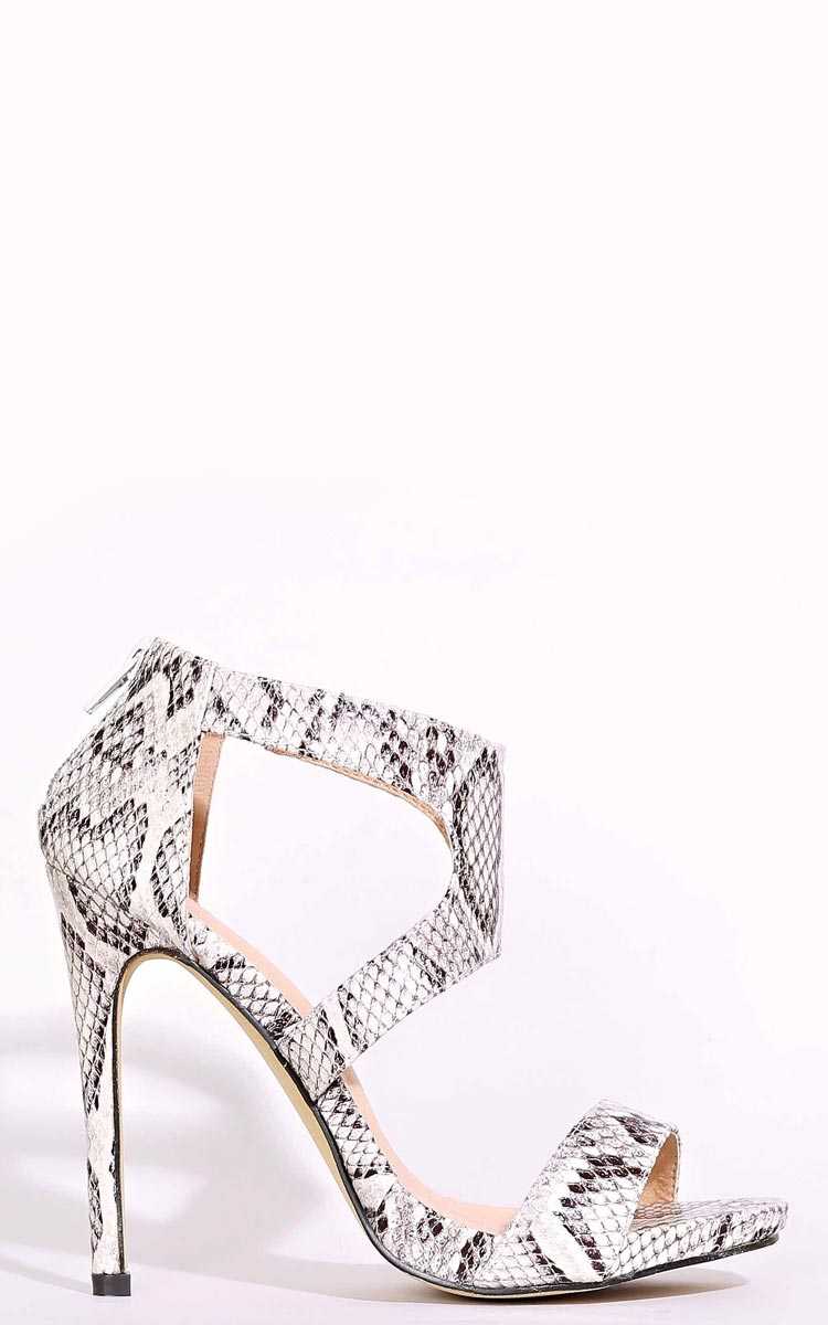 Night Hunter Stiletto Heel - Ivory Combo in Size by Styles For Less