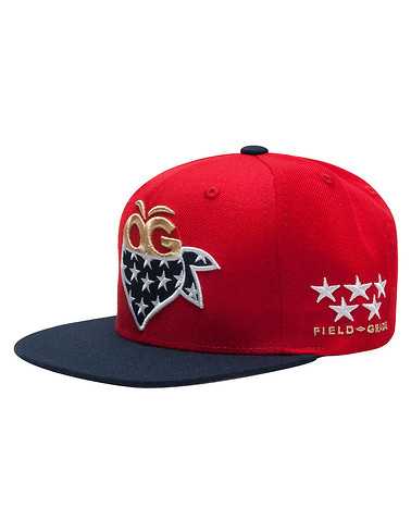 FIELD GRADE MENS Red Accessories / Caps Snapback OSFM