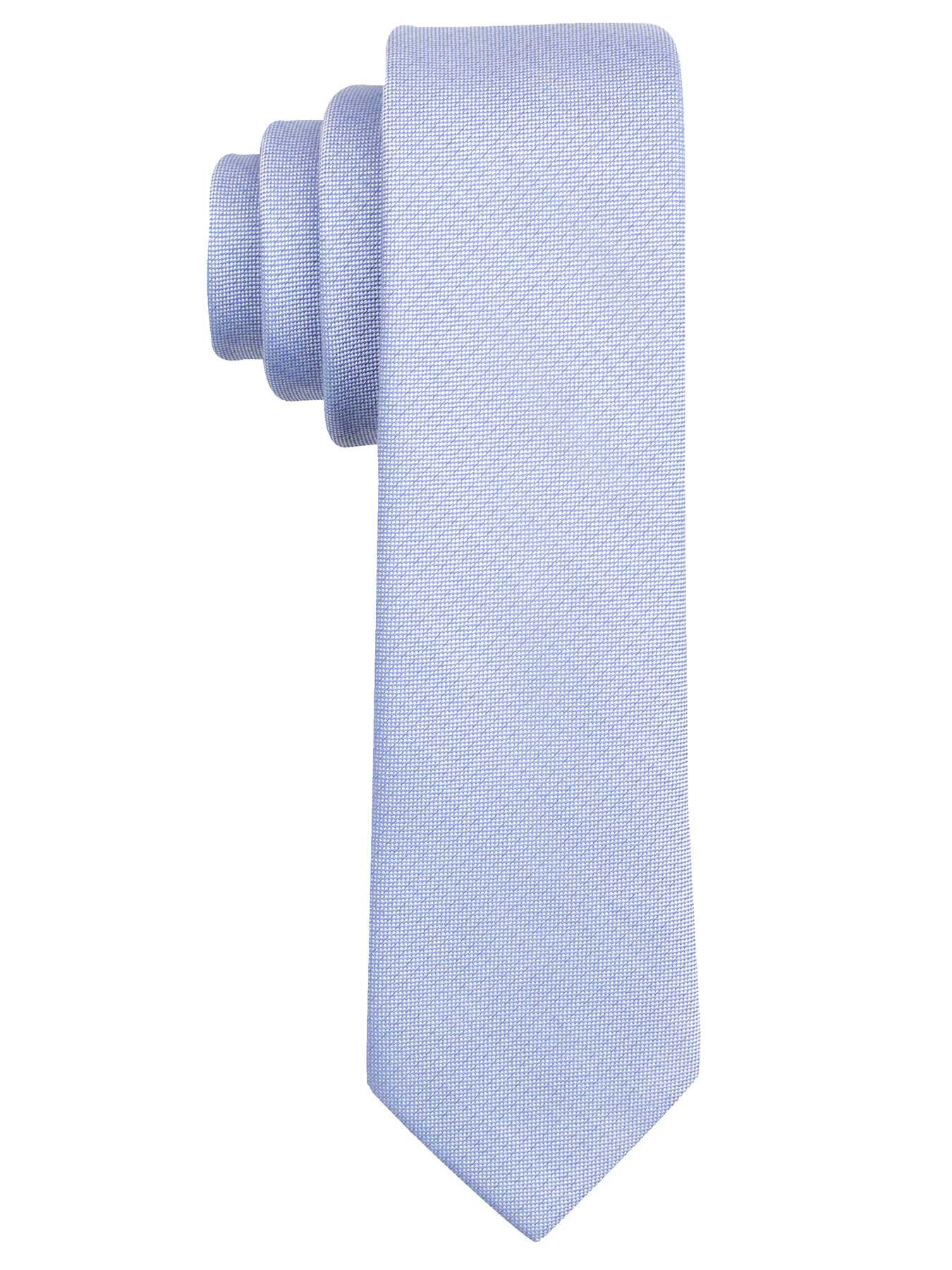 Perry Ellis Chambray Solid Cotton Tie