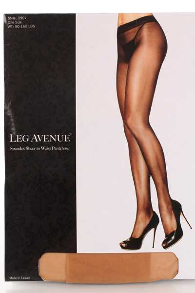 Nude Spandex Sheer Waist Pantyhose