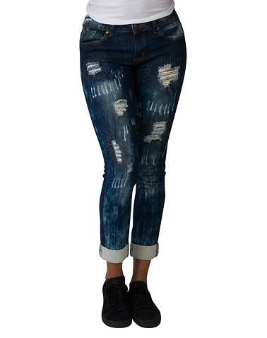 ESSENTIALS WOMENS Dark Blue Clothing / Jeans