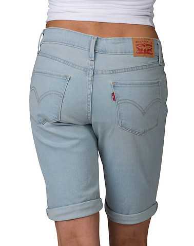 LEVIS WOMENS Medium Blue Clothing / Denim Shorts