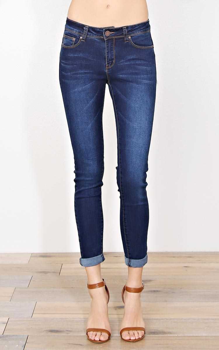 Hollywood Butt High Rise Jeans - Dark Denim in Size by Styles For Less