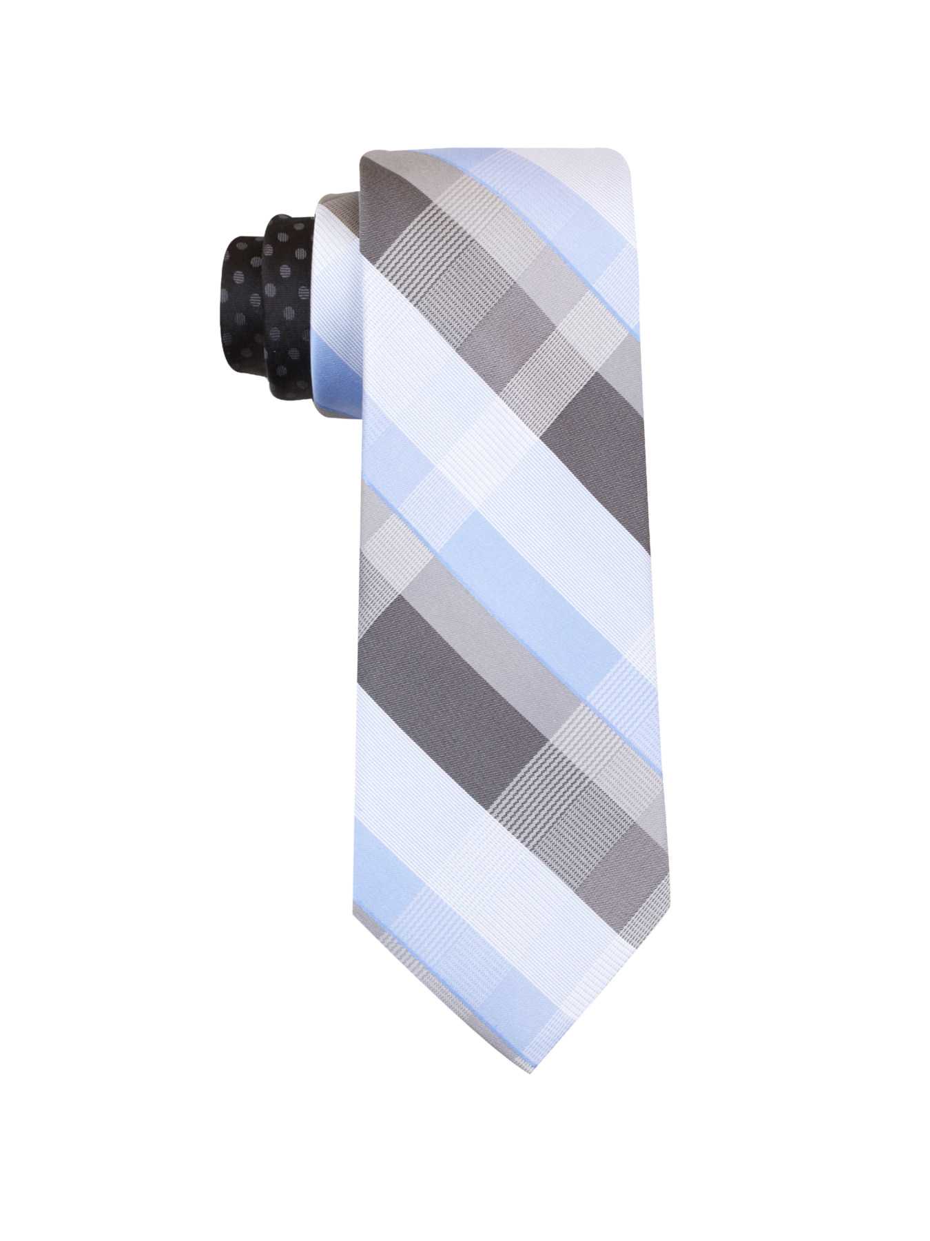 Perry Ellis Moore Plaid Silk Tie