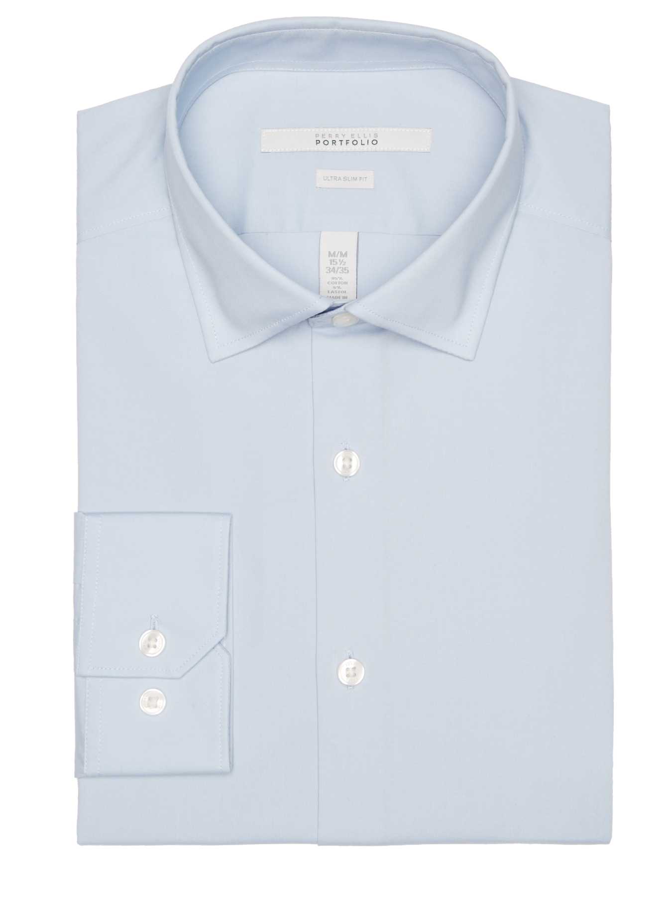 Perry Ellis Ultra Slim Solid Dress Shirt