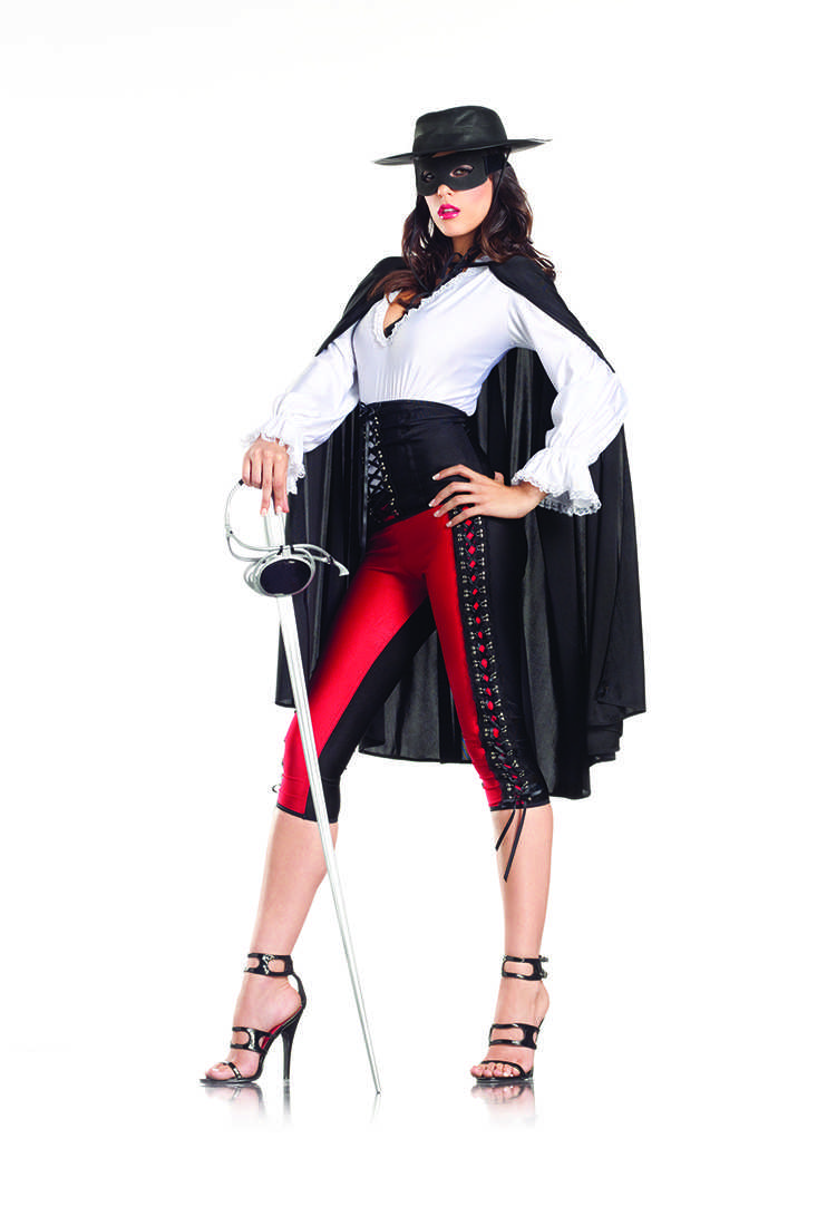 6Pc. Deluxe Sexy Bandit Zorro Costume