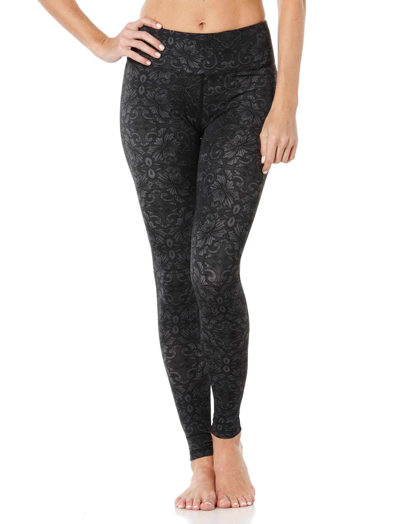Peony Brocade Print Leggings